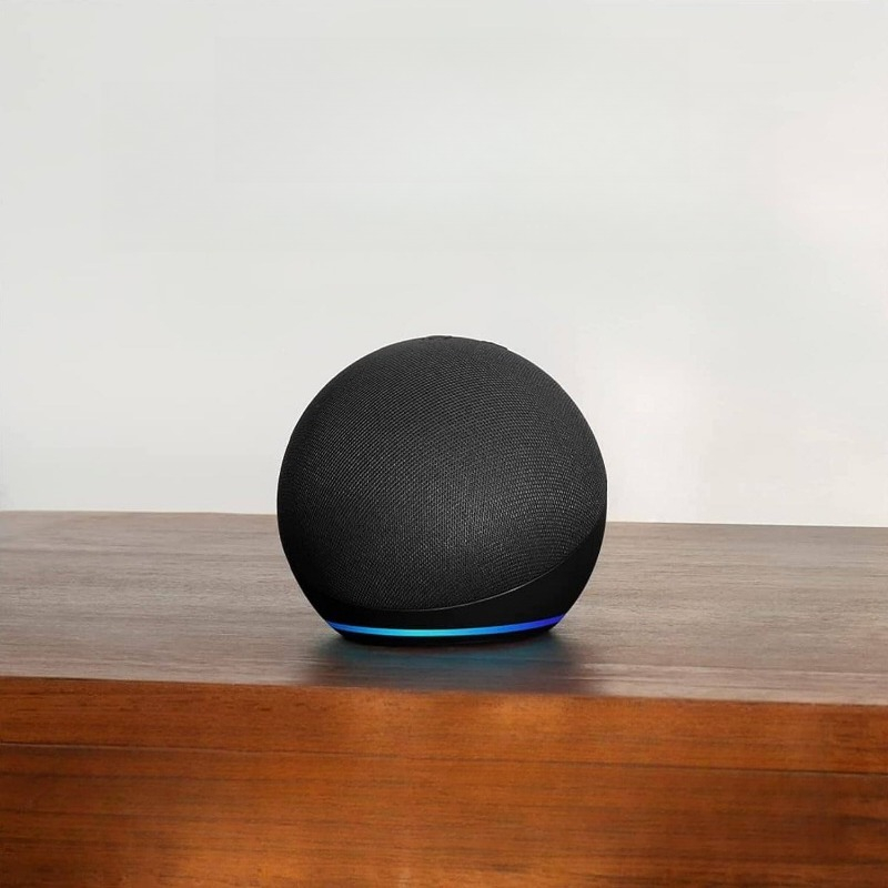 Amazon Speaker Echo Pop - 시계 디스플레이가 있는 스마트 스피커 |