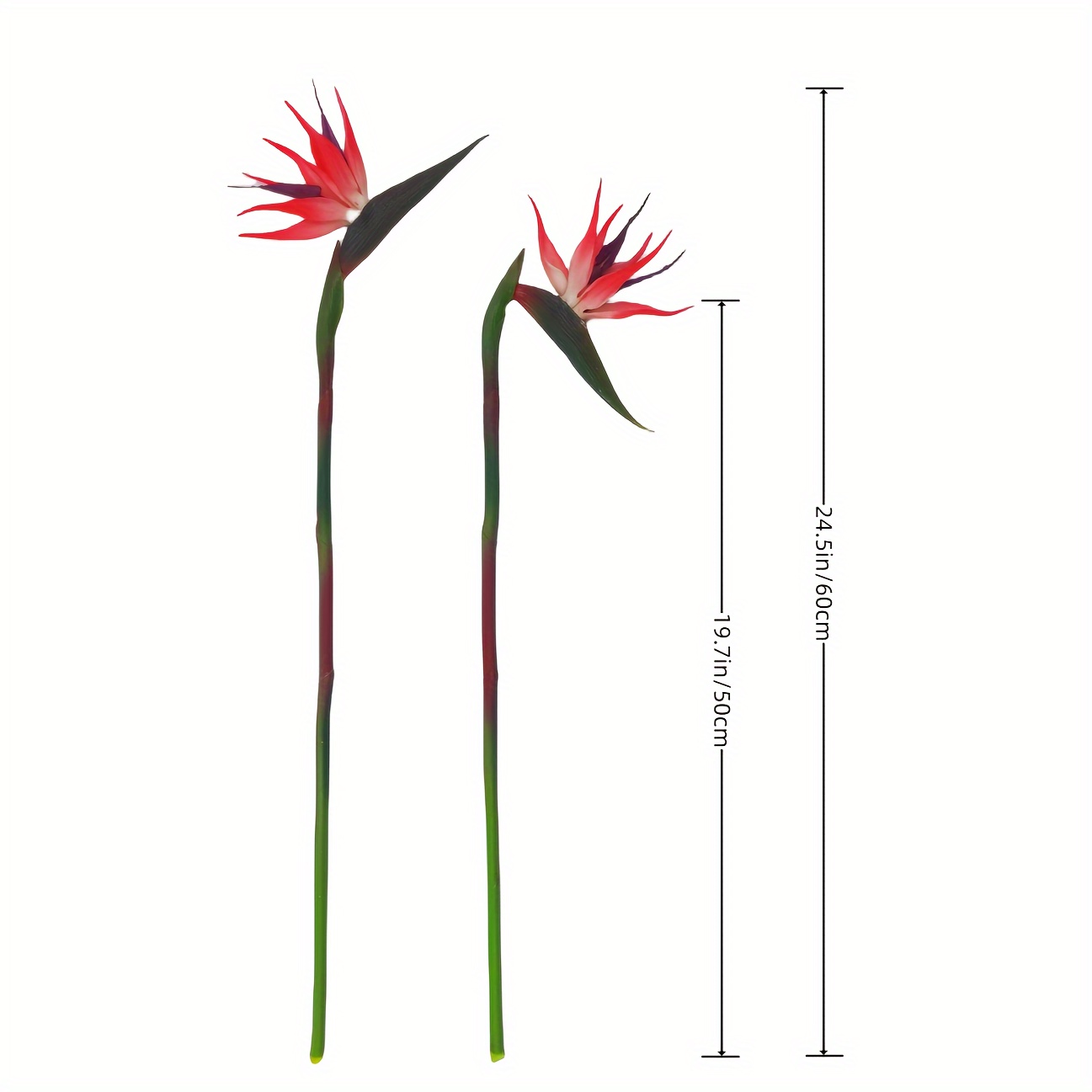 3pcs 낙원 꽃의 인공 새 고무 Strelitzia  - Bird Paradise Strelitzia 리뷰 및 가격