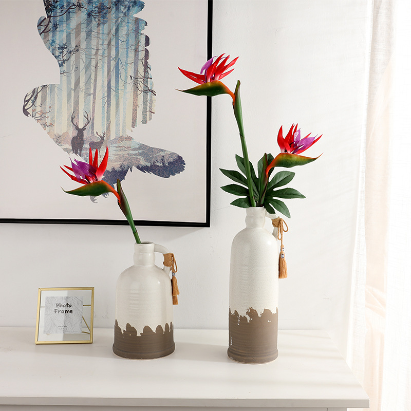 인조 스트렐리치아 꽃 2개, 80cm 길이의 인조 식물 - Bird Paradise Strelitzia 리뷰 및 가격