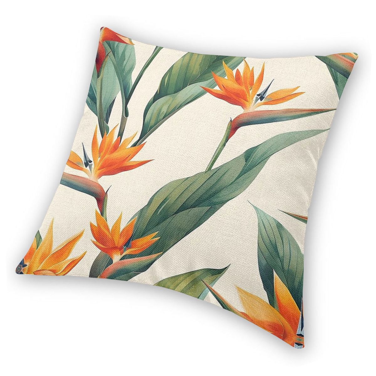 조류의 낙원 Strelitzia 광장 베개 커버 폴리  - Bird Paradise Strelitzia 리뷰 및 가격