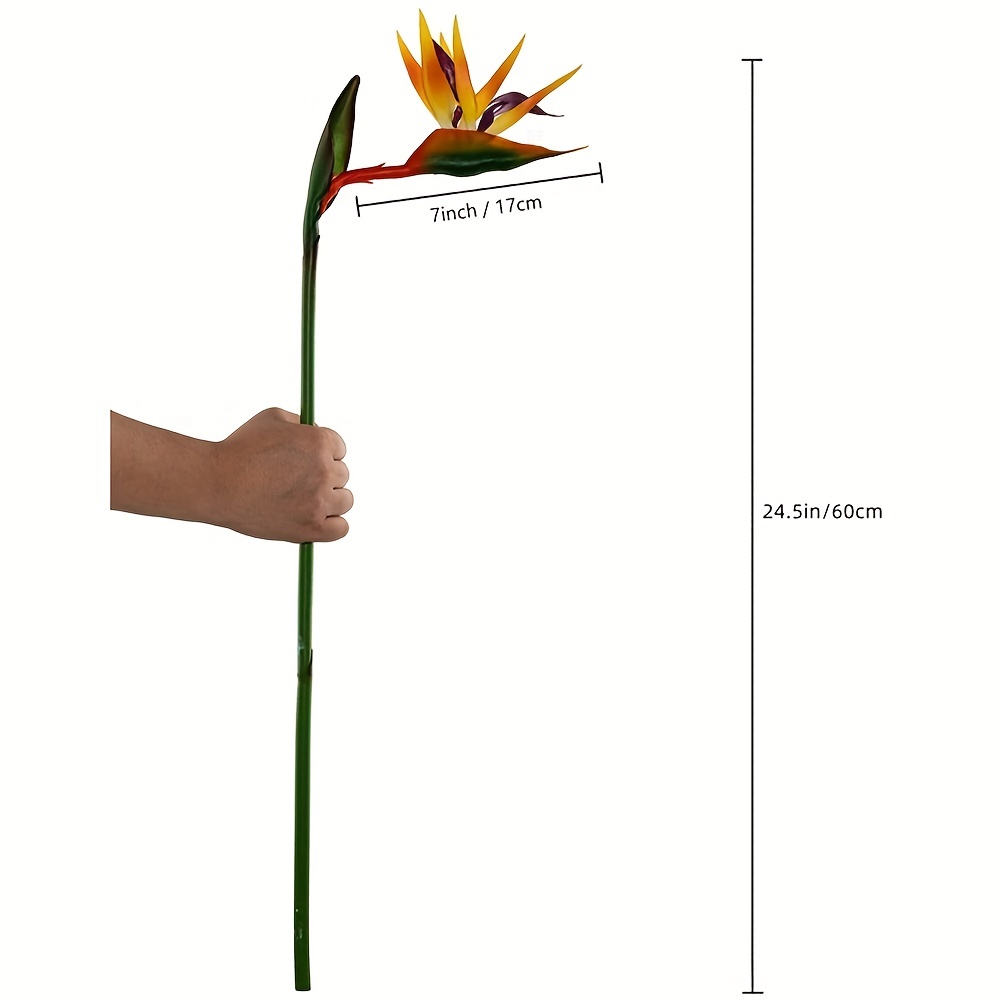 3pcs 낙원 꽃의 인공 새 고무 Strelitzia  - Bird Paradise Strelitzia 리뷰 및 가격