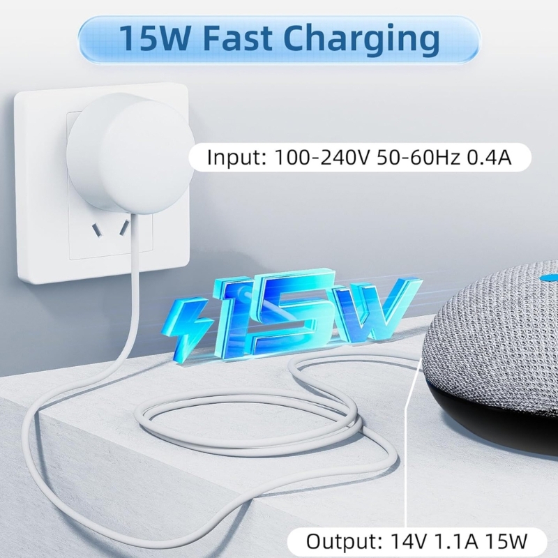 구글 홈 허브 네스트 미니 스피커 전원 어댑터, 충전  - Google Speaker Nest Audio 리뷰 및 가격